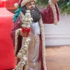 Decorator's Warehouse Christmas Accents^12.3” Resin African American Santa Figurine