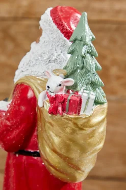 Decorator's Warehouse Christmas Accents^13” Resin African-American Santa