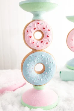 Decorator's Warehouse Christmas Accents^11.5” Resin Donut Candle Holder