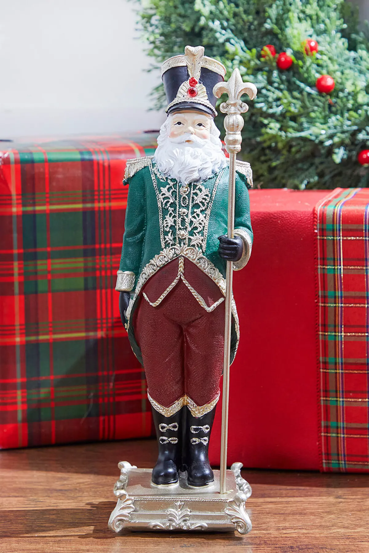 Decorator's Warehouse Christmas Accents^13” Resin Elegant Santa Soldier Figure