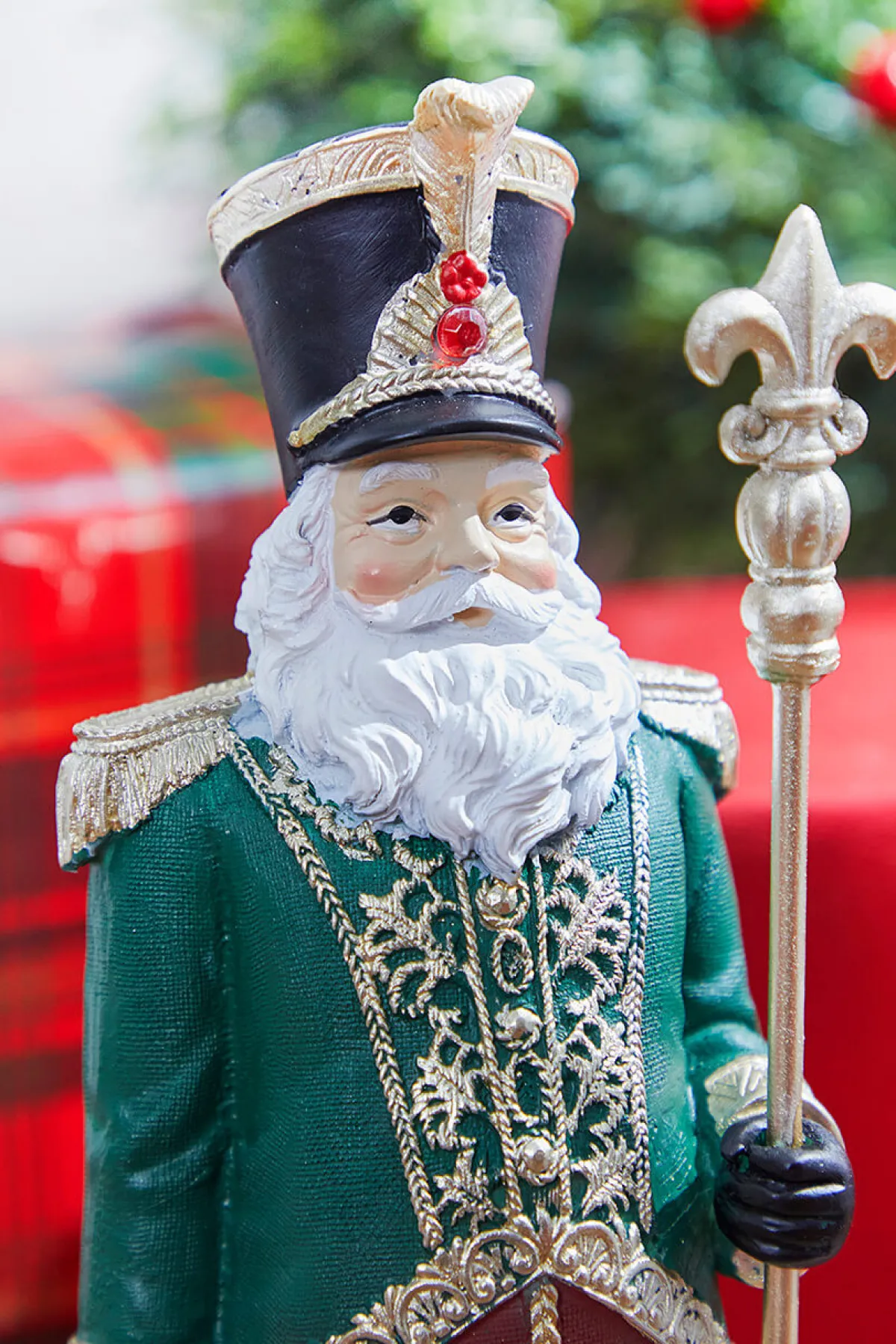 Decorator's Warehouse Christmas Accents^13” Resin Elegant Santa Soldier Figure