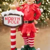 Decorator's Warehouse Christmas Resin^36" Resin Elf With North Pole Sign