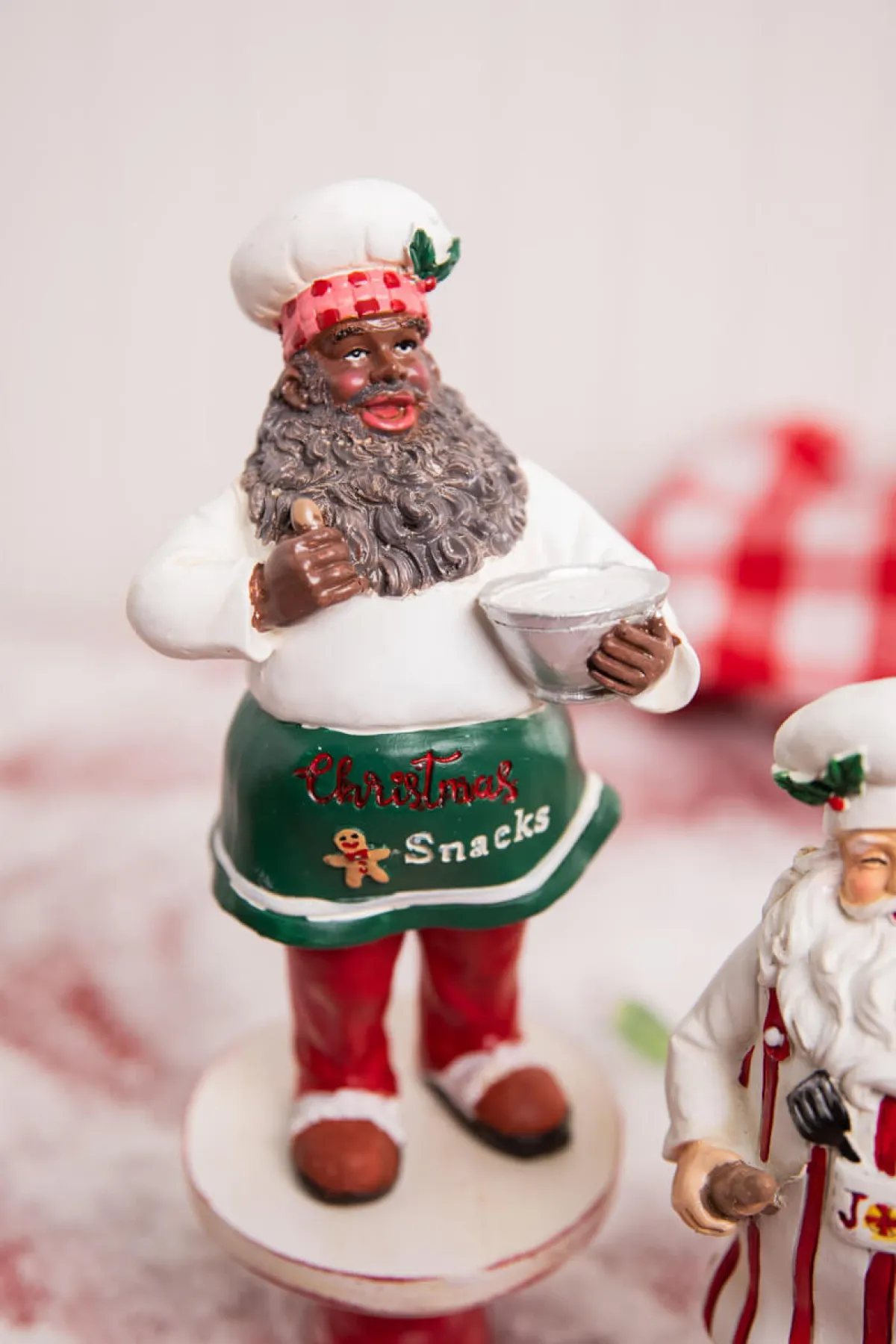 Decorator's Warehouse Christmas Accents^8" Resin Holiday Chef Santa