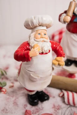 Decorator's Warehouse Christmas Accents^12" Resin Holiday Chef Santa