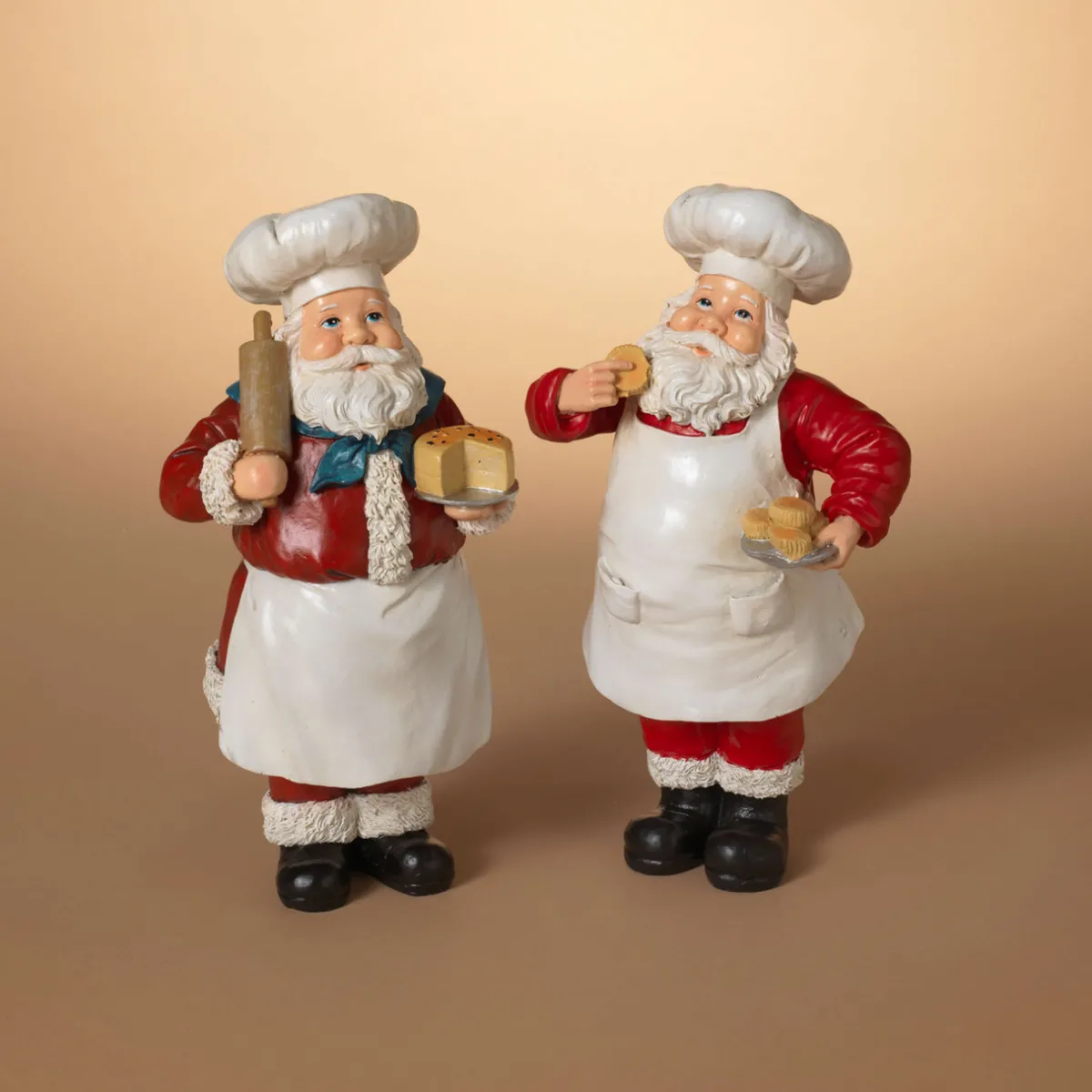 Decorator's Warehouse Christmas Accents^12" Resin Holiday Chef Santa