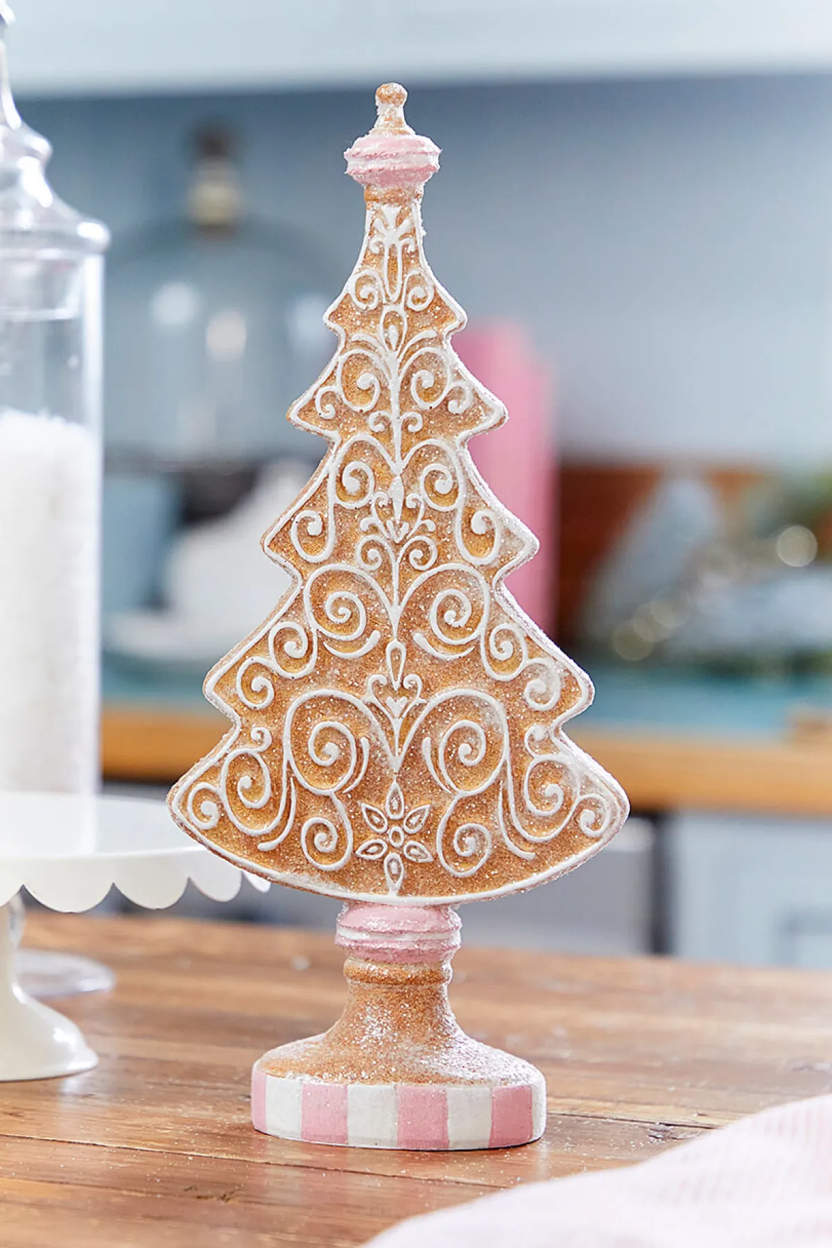 Decorator's Warehouse Christmas Accents^13.5" Resin Icing Gingerbread Tree