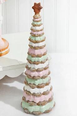 Decorator's Warehouse Christmas Accents^14" Resin Layered Gingerbread Icing Tree