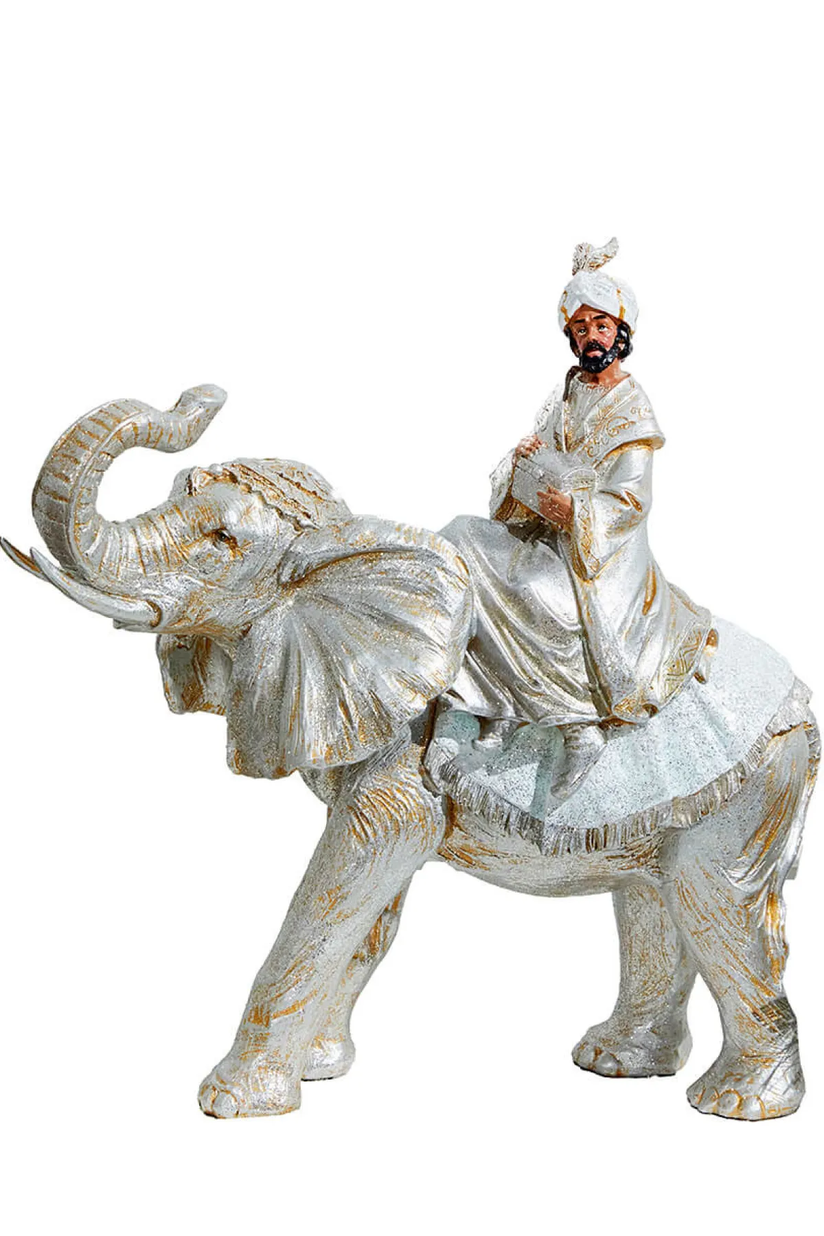 Decorator's Warehouse Christmas Accents^16" Resin Renaissance Three Kings With Animals - Set Of 3