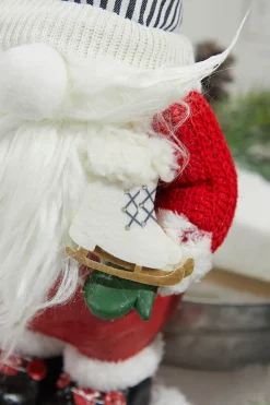 Decorator's Warehouse Christmas Accents^13” Resin Santa Gnome Figurine