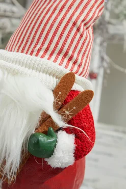 Decorator's Warehouse Christmas Accents^13” Resin Santa Gnome Figurine