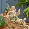 Decorator's Warehouse Christmas Accents^12" Resin Santa In Sleigh