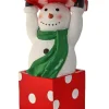 Decorator's Warehouse Christmas Resin^26" Resin Snowman Standing In Gift Box