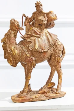 Decorator's Warehouse Christmas Accents^13" Resin Three Kings On Camels - Set Of 3