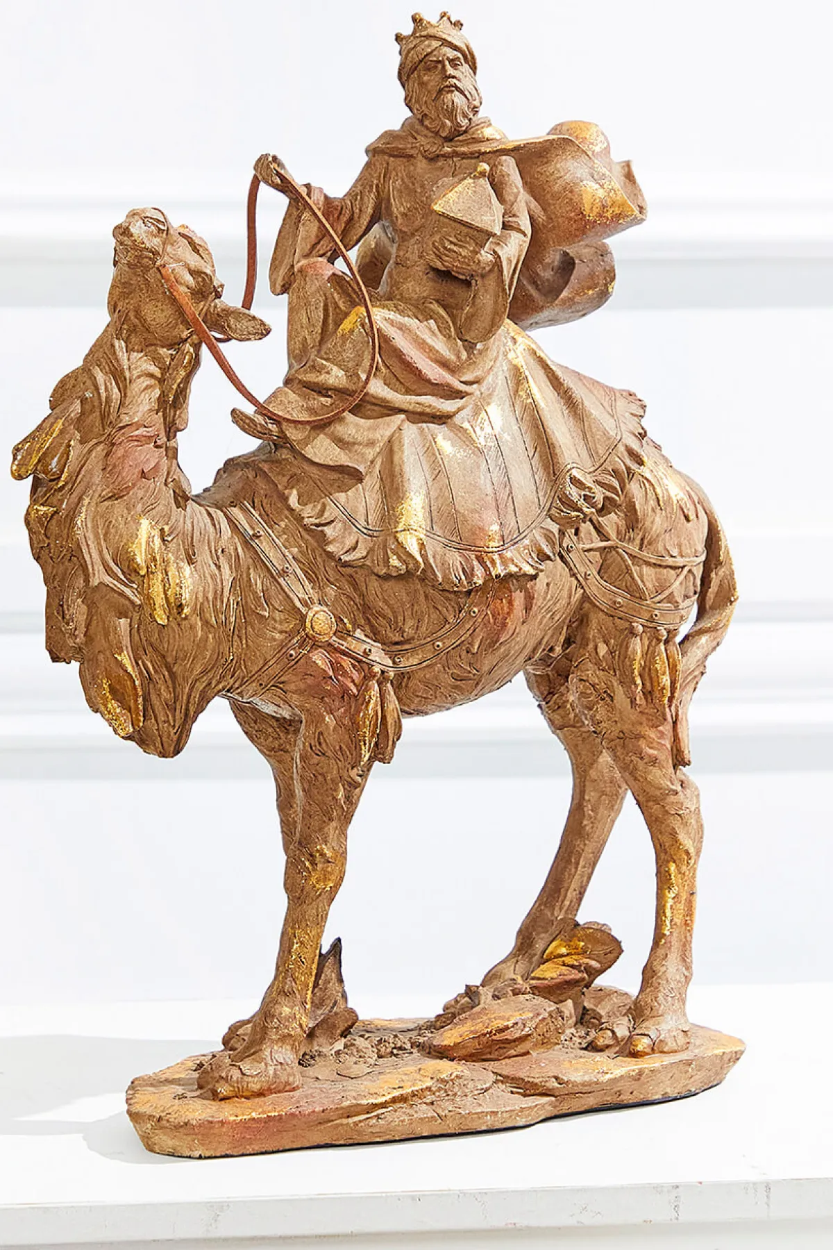 Decorator's Warehouse Christmas Accents^13" Resin Three Kings On Camels - Set Of 3