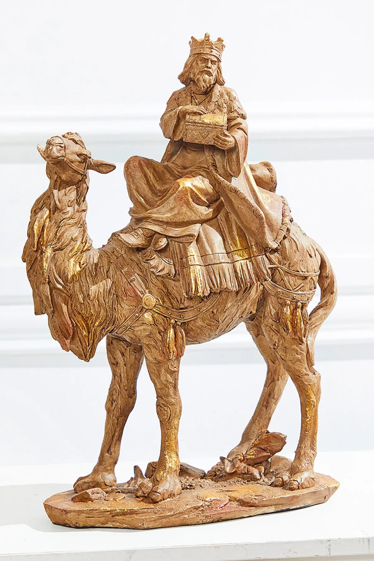 Decorator's Warehouse Christmas Accents^13" Resin Three Kings On Camels - Set Of 3