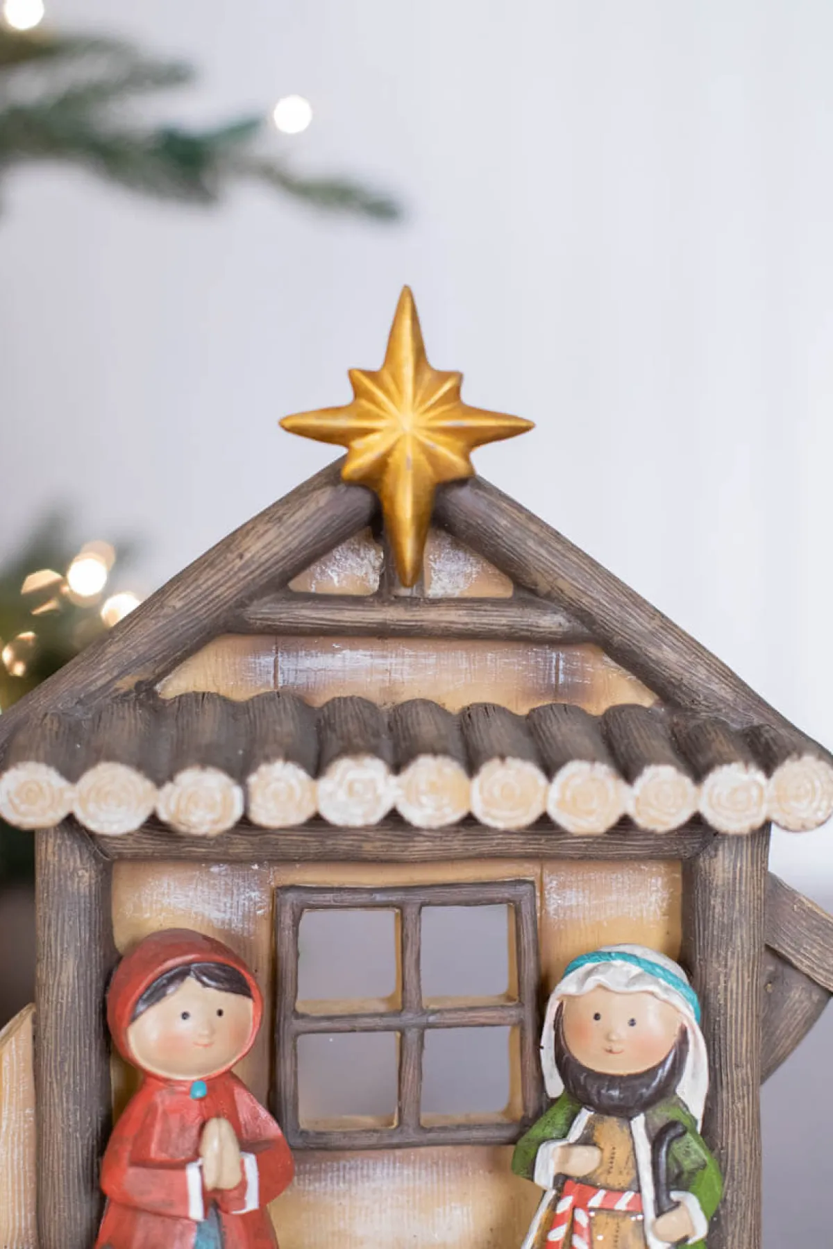 Decorator's Warehouse Christmas Accents^9” Resin Traditional Kid Nativity Scene