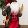 Decorator's Warehouse Christmas Accents^19” Santa Figure With Stars & Tree
