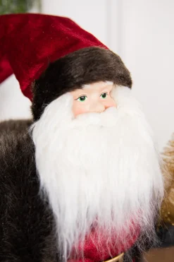 Decorator's Warehouse Christmas Accents^19” Santa Figure With Stars & Tree