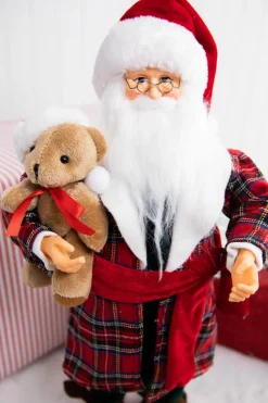 Decorator's Warehouse Christmas Accents^18" Santa In Pajamas Figurine