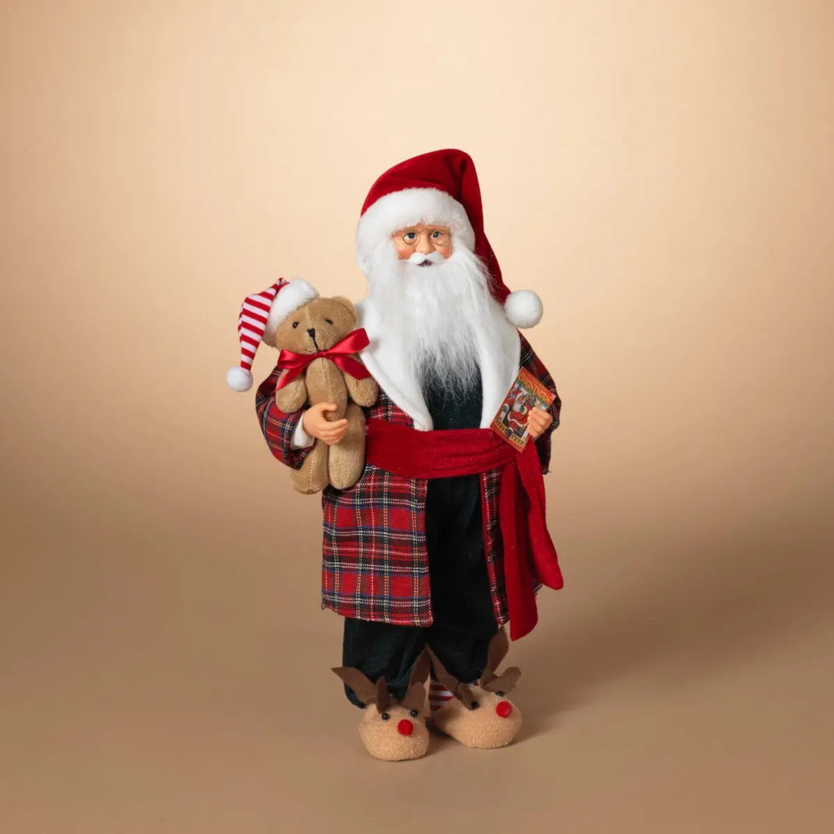 Decorator's Warehouse Christmas Accents^18" Santa In Pajamas Figurine