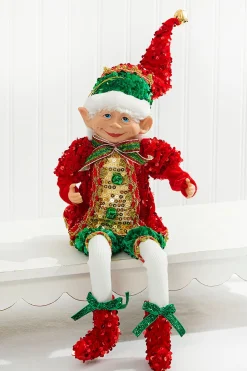 Decorator's Warehouse Christmas Accents^17" Sequin Bendable Elf