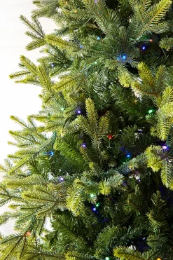 Decorator's Warehouse Christmas Trees|Christmas Trees^7.5' Slim Trinity Pine Artificial Christmas Tree With 700 Color-Changing Lights