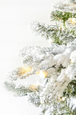 Decorator's Warehouse Christmas Trees|Christmas Trees^9' Snowcrest Pencil Pine Artificial Christmas Tree With 700 Color-Changing Lights
