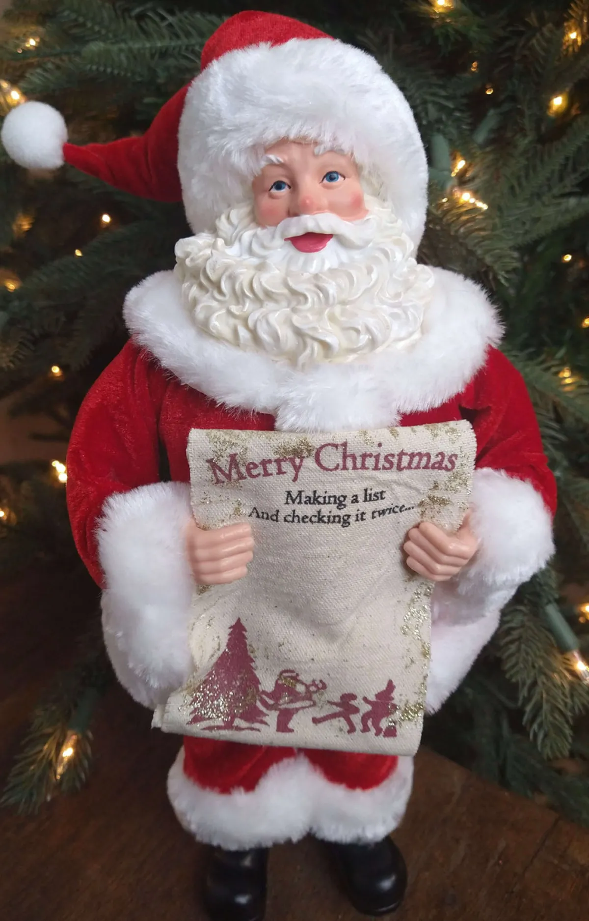Decorator's Warehouse Christmas Accents^12” Standing Santa - The Nicholas Collection