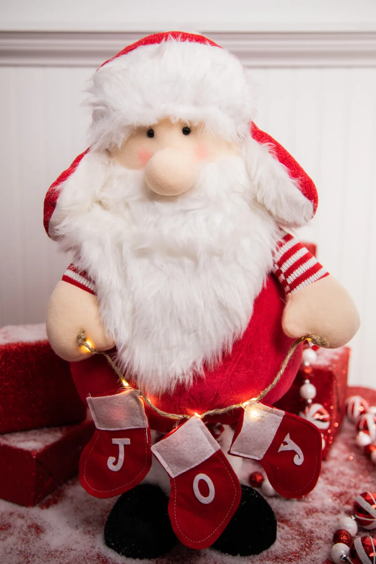 Decorator's Warehouse Christmas Accents^20-36” Telescope Long Leg Light Up Santa Figure