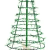 Decorator's Warehouse Outdoor Lighting^4' Twinkling Starry Alpine Tree - Green/Warm White 270 Lights
