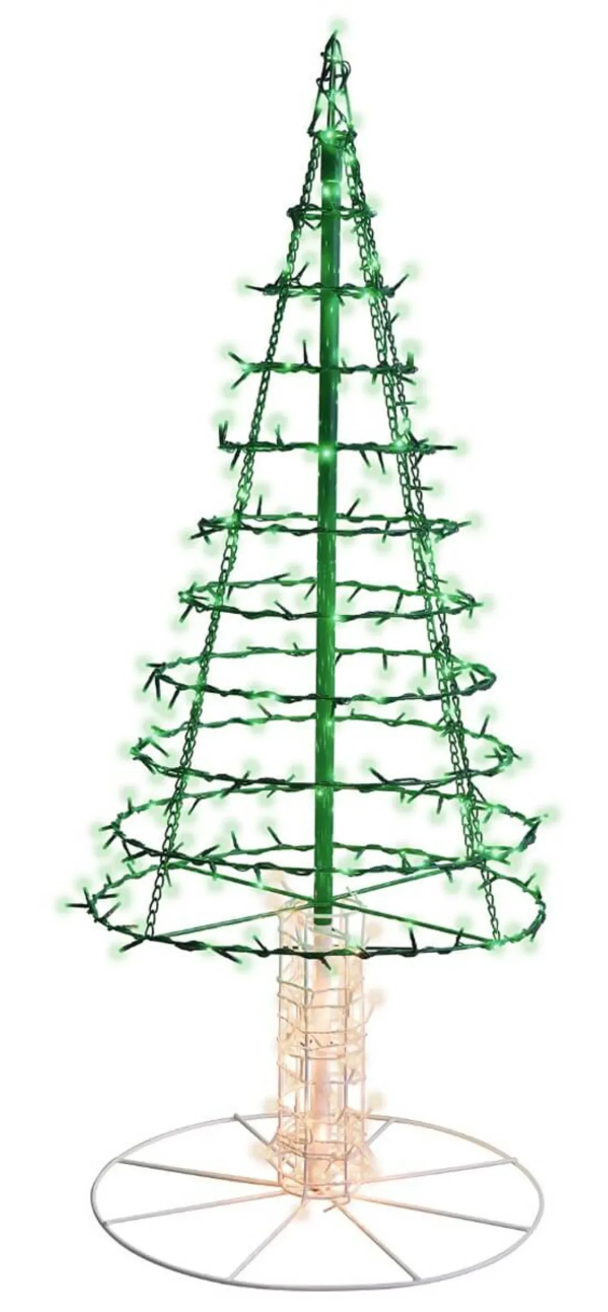 Decorator's Warehouse Outdoor Lighting^4' Twinkling Starry Alpine Tree - Green/Warm White 270 Lights