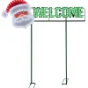 Decorator's Warehouse Outdoor Lighting^36" Welcome Yard Sign - Santa Face - Red/Green/Pure White 190L