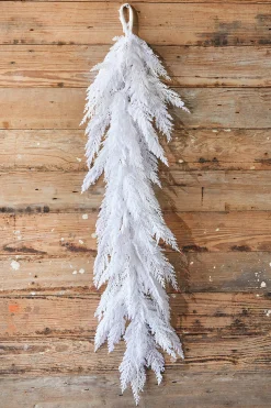 Decorator's Warehouse Christmas Garlands|Natural Greenery^48" Winter Snowy Cedar Garland