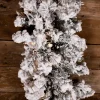 Decorator's Warehouse Christmas Garlands^9’ X 14” Lit Flock Furry Pine Garland