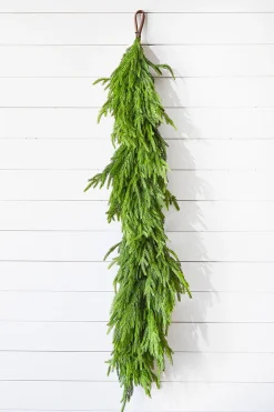 Decorator's Warehouse Christmas Garlands|Natural Greenery^60" X 16" Real Touch Deluxe Norfolk Pine Garland
