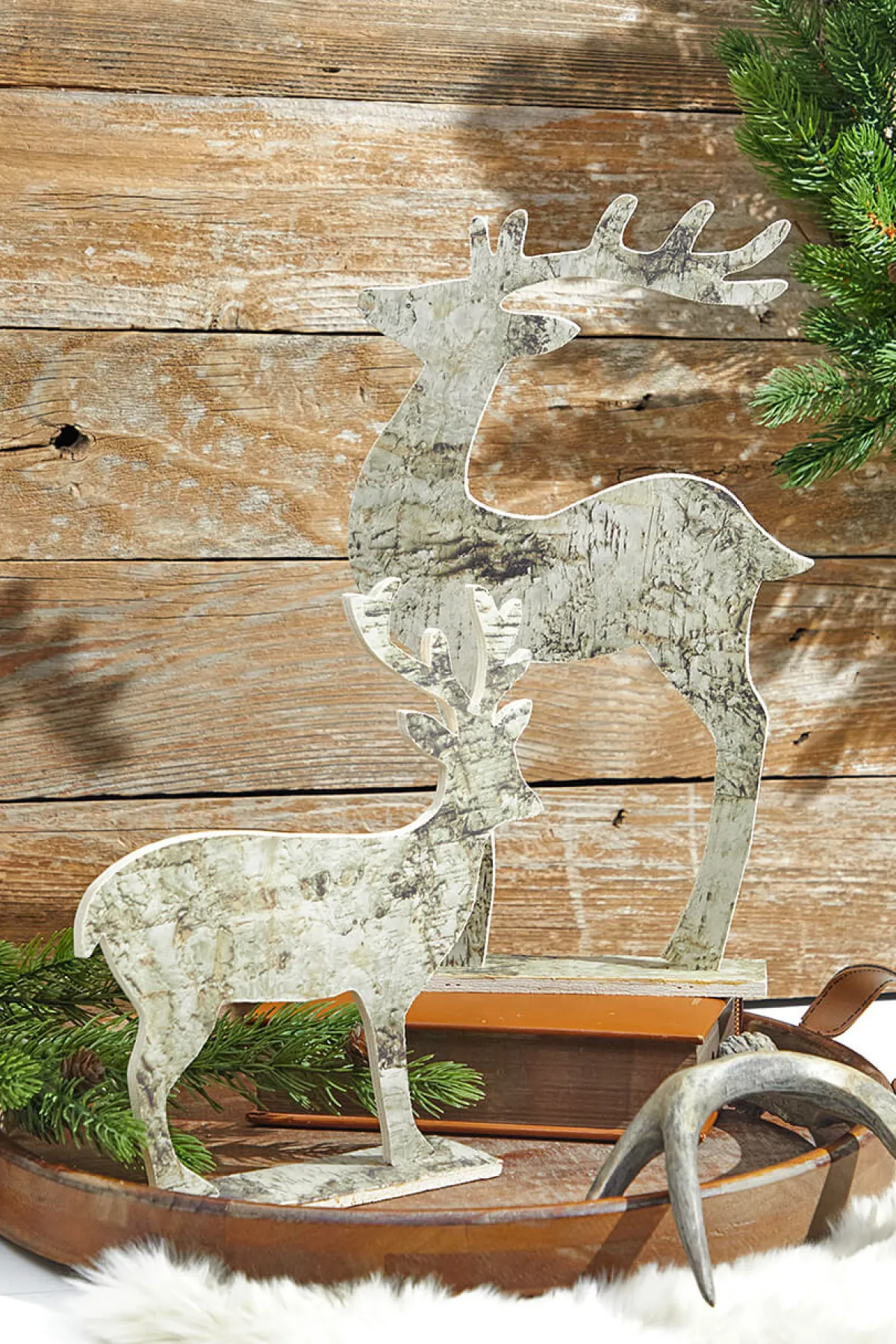 Decorator's Warehouse Christmas Accents^Birch Paper Upright Deer