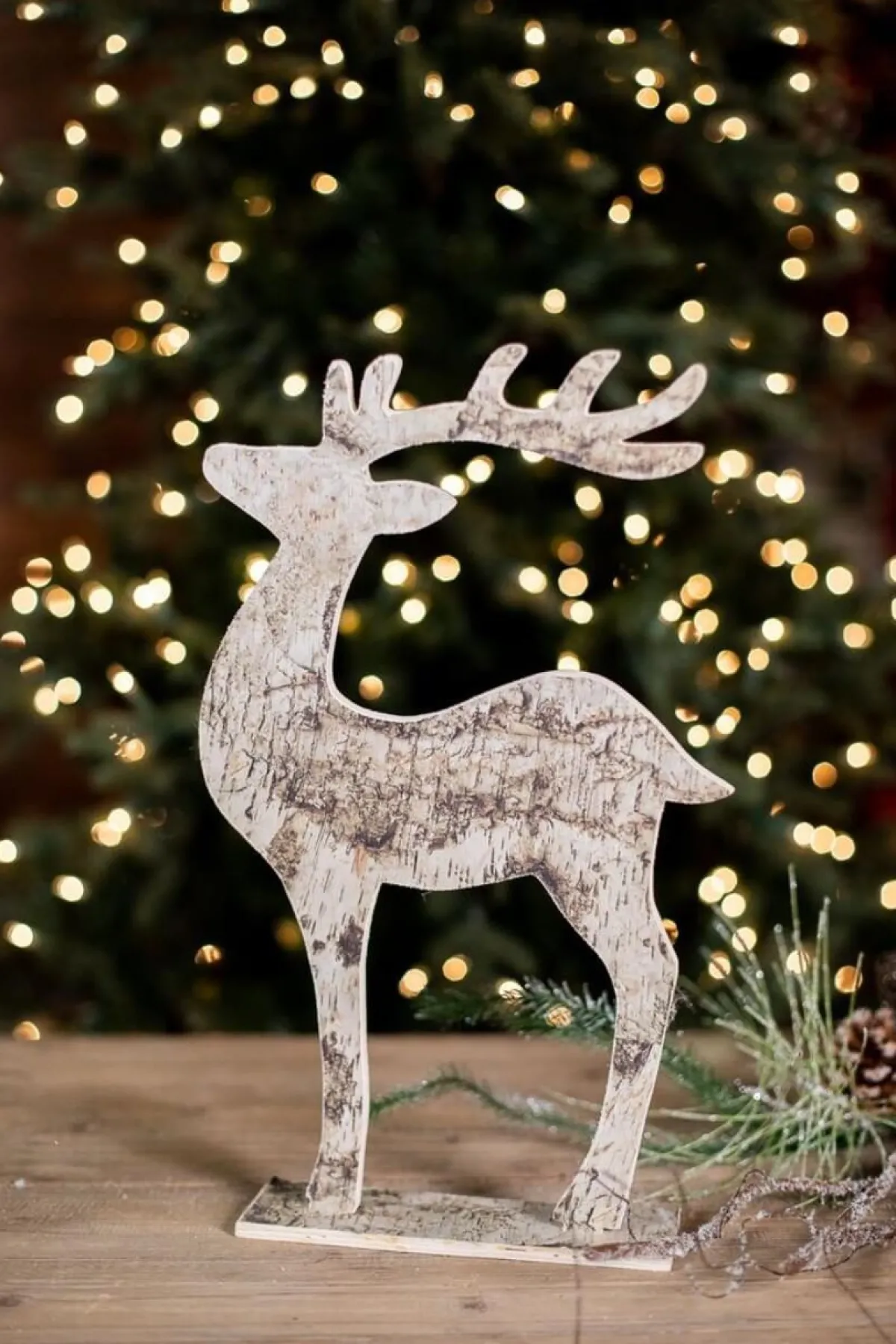 Decorator's Warehouse Christmas Accents^Birch Paper Upright Deer
