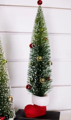 Decorator's Warehouse Christmas Accents^Bottle Brush Tree With Base