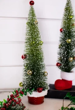 Decorator's Warehouse Christmas Accents^Bottle Brush Tree With Base