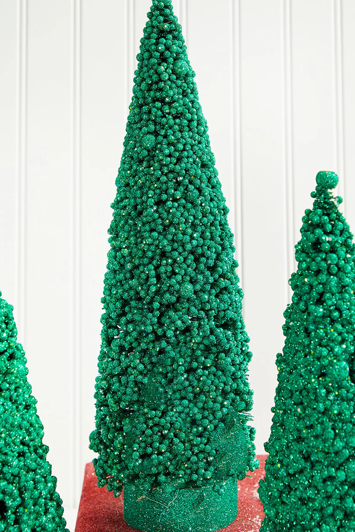 Decorator's Warehouse Christmas Accents^Bottle Brush Trees - Set Of 3 - Green