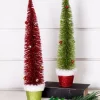Decorator's Warehouse Christmas Accents^Bottle Brush Very Merry Tree