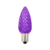 Decorator's Warehouse Outdoor Lighting^C9 LED Minleon Legacy Bulb (25 Bulbs/box) - Faceted, Purple