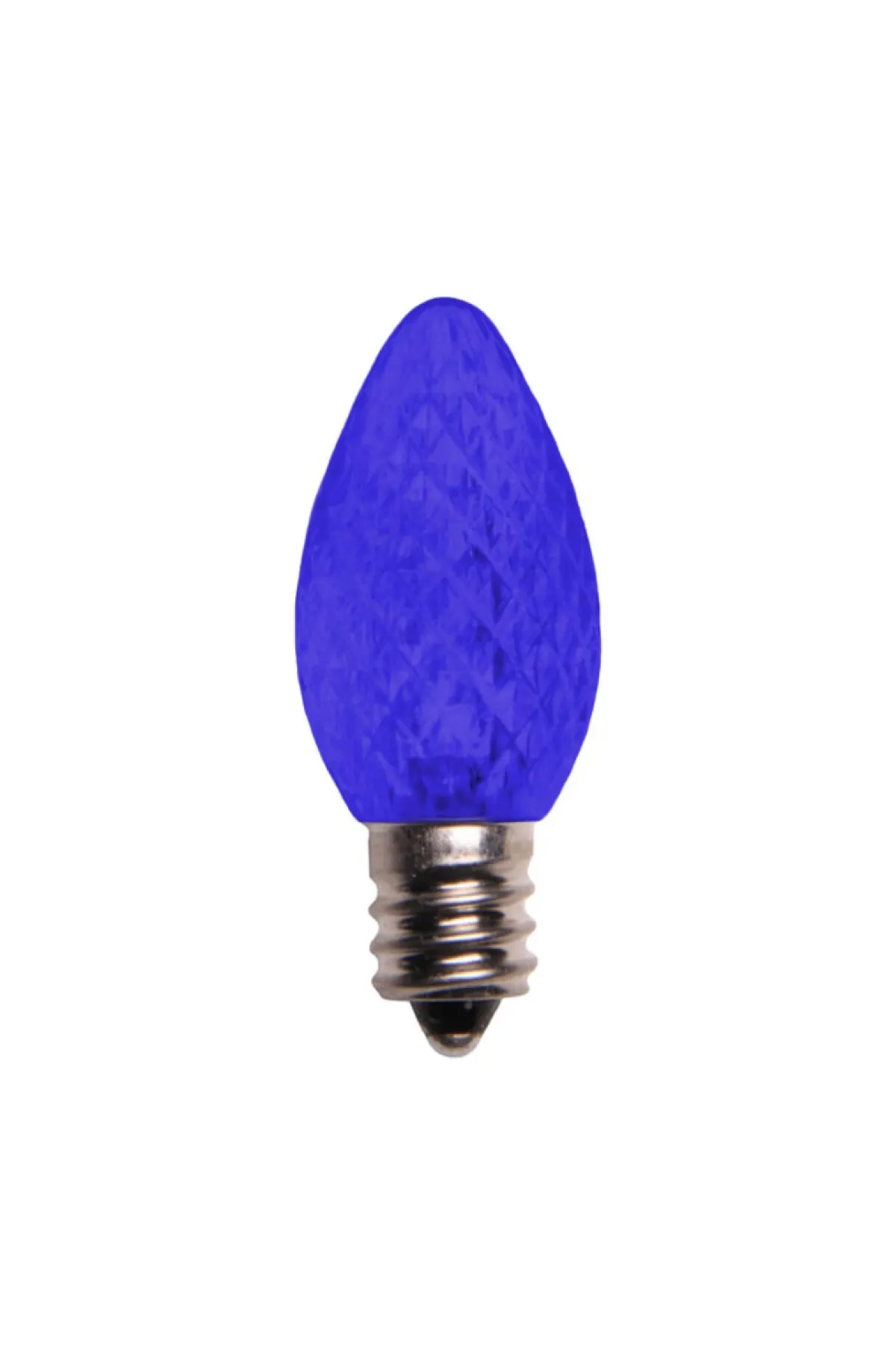 Decorator's Warehouse Outdoor Lighting^C7 Platinum Elite LED SMD Bulbs (25 Bulbs/bag) - Faceted, Blue