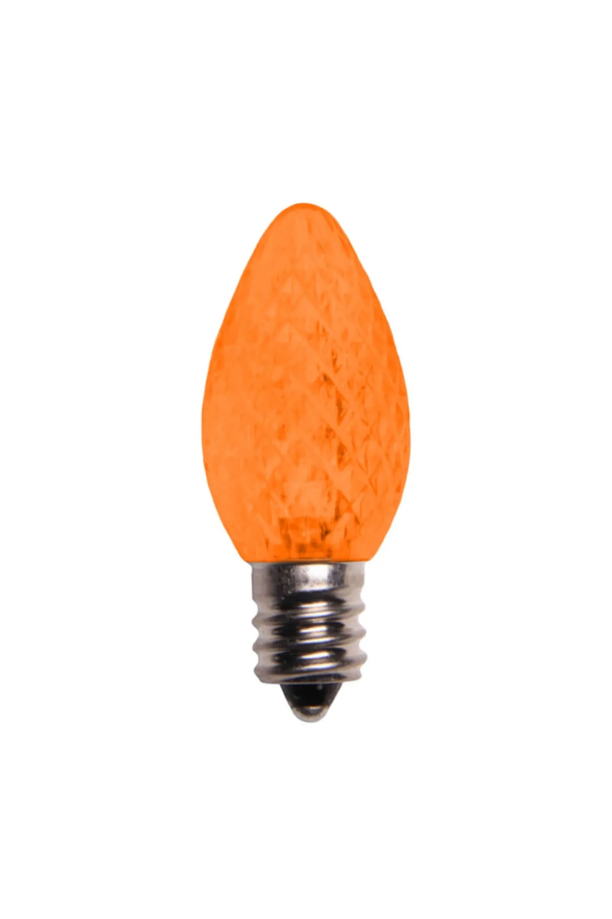 Decorator's Warehouse Outdoor Lighting^C7 Platinum Elite LED SMD Bulbs (25 Bulbs/bag) - Faceted, Orange