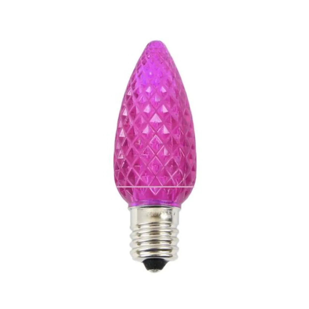 Decorator's Warehouse Bulbs|Outdoor Lighting^C9 Platinum Elite LED SMD Bulb (25 Bulbs/bag) - Faceted, Pink
