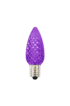 Decorator's Warehouse Bulbs|Outdoor Lighting^C9 Platinum Elite LED SMD Bulb (25 Bulbs/bag) - Faceted, Purple