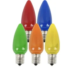 Decorator's Warehouse Bulbs|Outdoor Lighting^C9 Platinum Elite LED SMD Bulb (25 Bulbs/bag) - Frosted, Multi