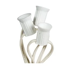 Decorator's Warehouse Accessories|Cords^C9 Socket Cord - 100' 12" Spacing (White Wire)