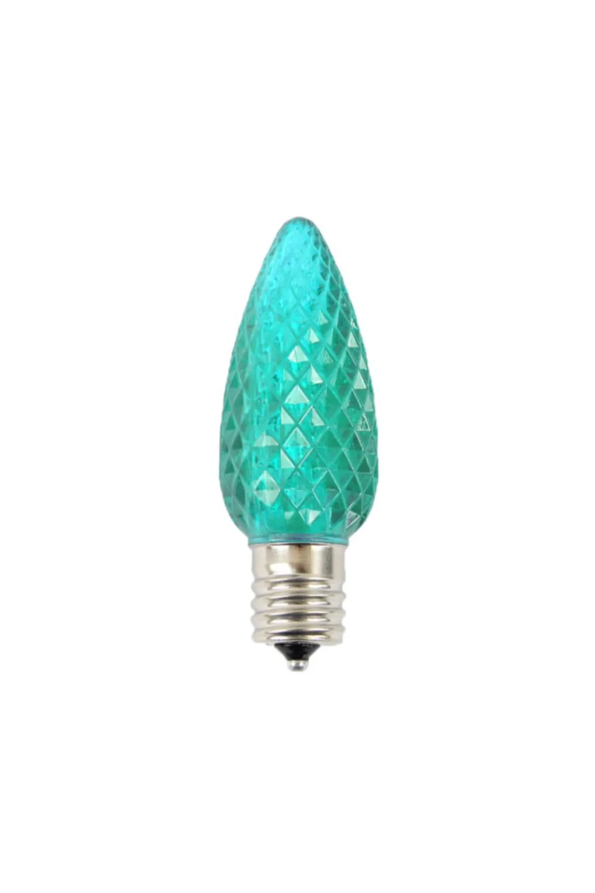 Decorator's Warehouse Bulbs|Outdoor Lighting^C9 Wonderful LED SMD Bulb (25 Bulbs/bag) - Faceted, Teal