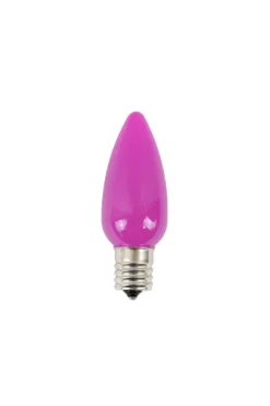 Decorator's Warehouse Bulbs|Outdoor Lighting^C9 Wonderful LED SMD Bulb (25 Bulbs/bag) - Frosted, Pink